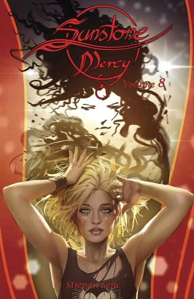 Comic book cover of Sunstone Mercy TPB Volume 08 showcasing vibrant artwork