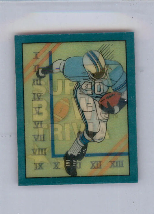 Super Bowl Trivia TRIV - 1990 Score - #10 - Magic Motion: Super Bowl Trivia - Football Card Single