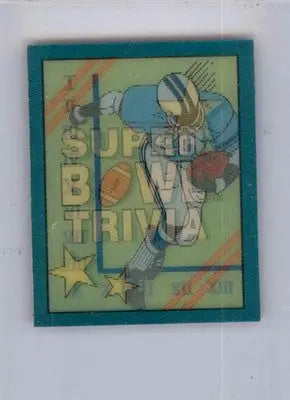Super Bowl Trivia TRIV - 1990 Score - #7 - Magic Motion: Super Bowl Trivia - Football Card Single