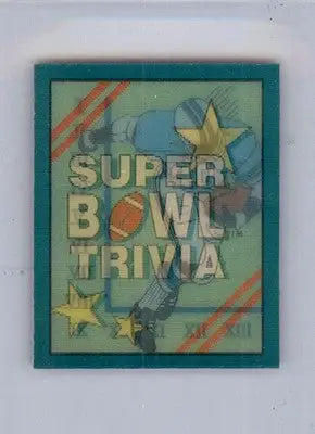 Super Bowl Trivia TRIV - 1990 Score - #8 - Magic Motion: Super Bowl Trivia - Football Card Single
