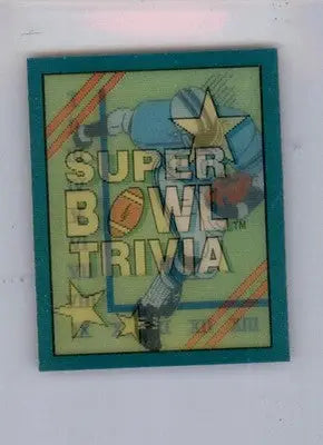 Super Bowl Trivia TRIV - 1990 Score - #9 - Magic Motion: Super Bowl Trivia - Football Card Single