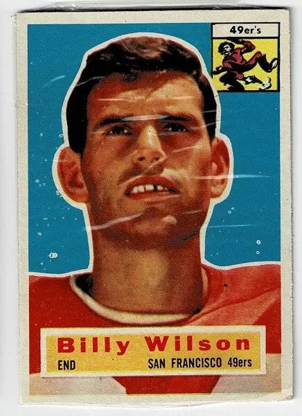 SUPER RARE 1956 Topps Football Cello One Card TEST Pack NMT Billy Wilson #62 - Football Card Single