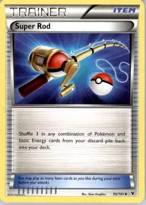 Super Rod - Noble Victories - MP - #95/101 - Pokémon Card Single