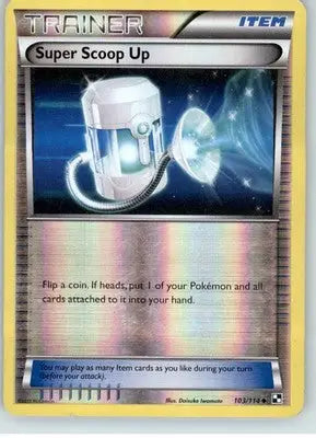 Super Scoop Up - Black and White - Reverse Holo MP - #103/114 - Pokémon Card Single