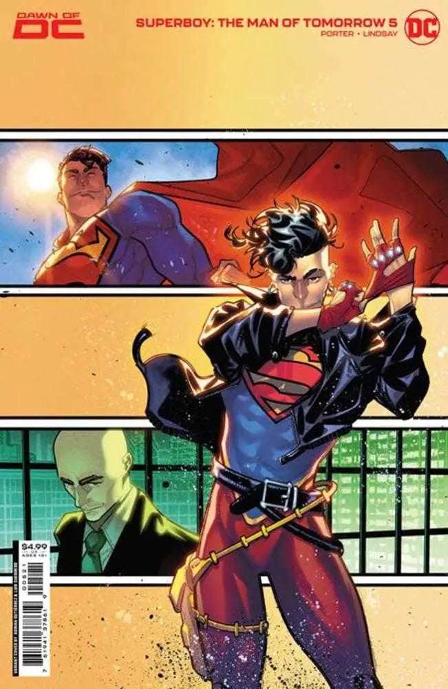 Superboy in action on Comic book cover for Superboy The Man Of Tomorrow #5 variant