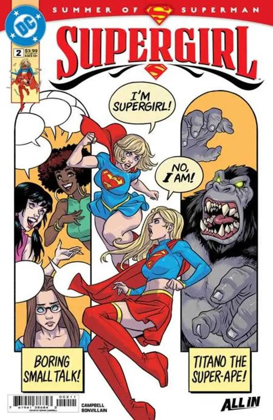 Supergirl #2 Cover A by Sophie Campbell featuring secret origin and Lena Luthor artwork
