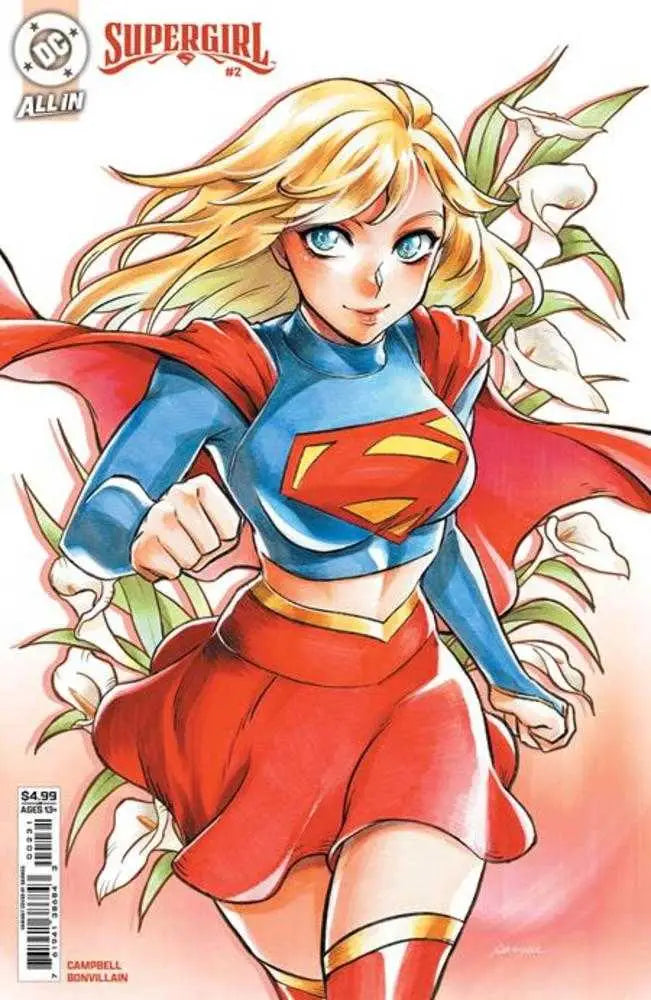 Supergirl comic book cover D Saowee Card Stock Variant displayed in Supergirl #2