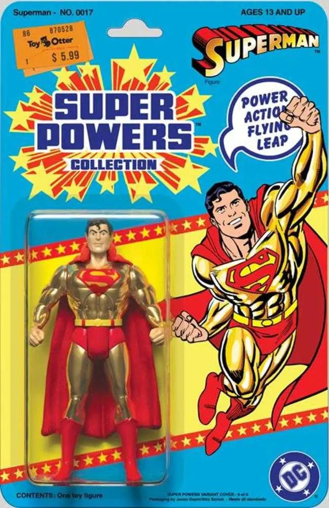 Vintage Superman action figure in Super Powers Collection packaging, Absolute Power variant