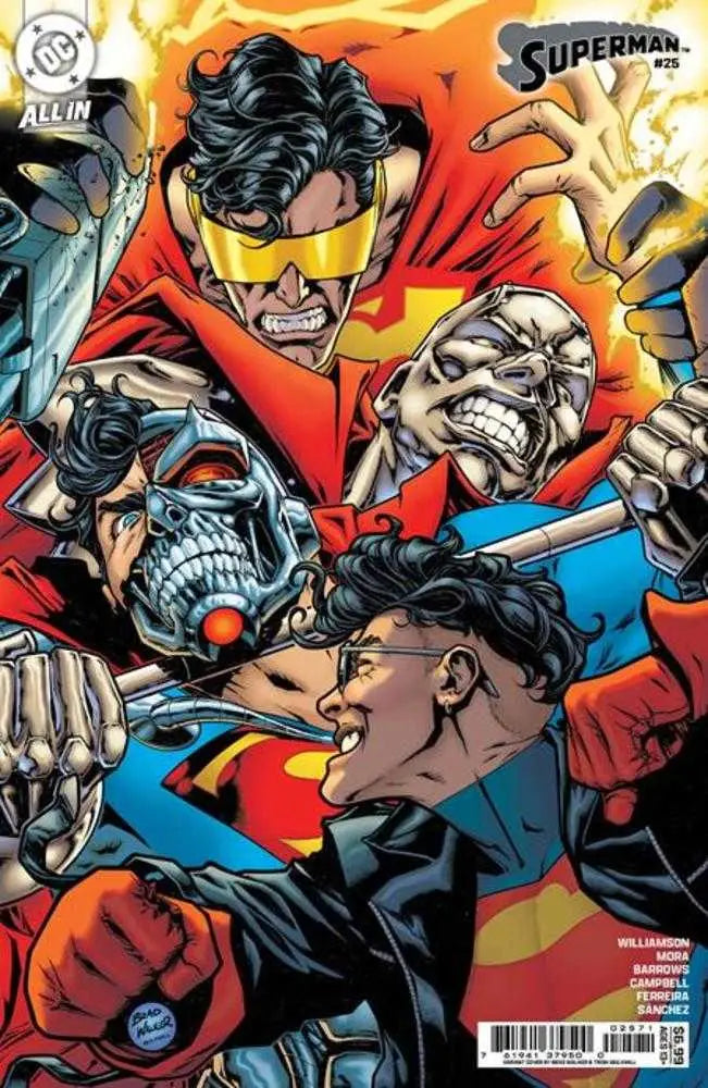 Superman Cover E Brad with Brad Walker Art from Superman #25 Card Stock Variant