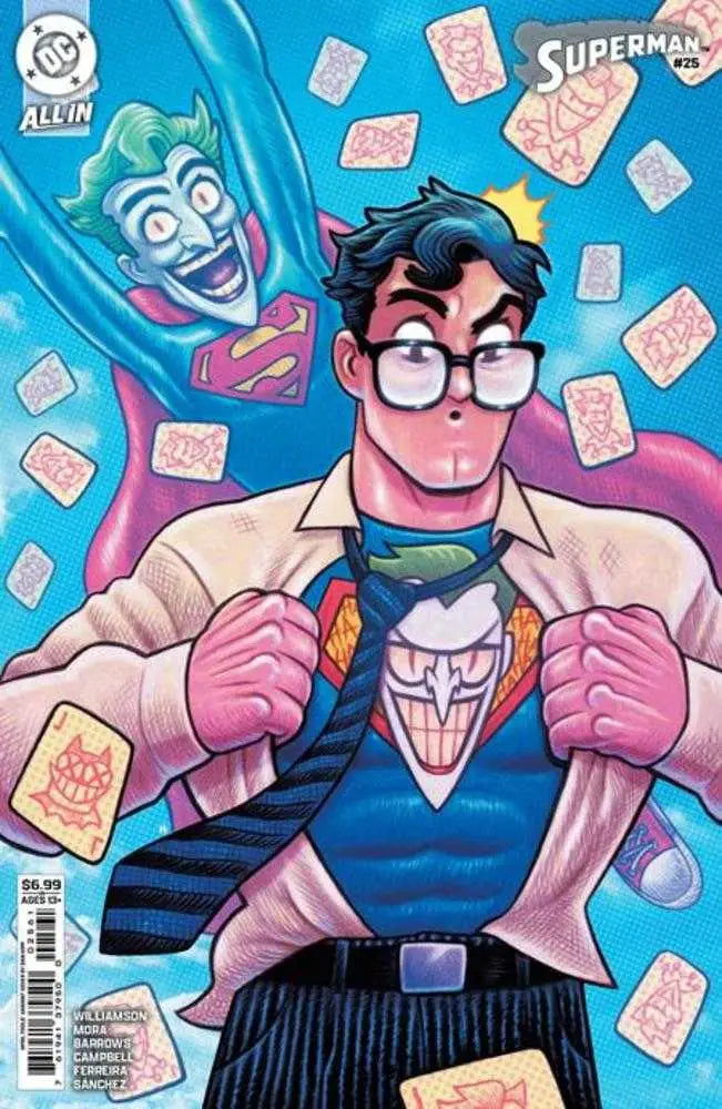 Superman #25 Cover F Dan Hipp April Fools Card Stock Variant comic book cover