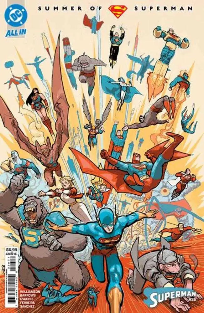 Superman #26 Cover E Riley Rossmo Supersmash-Up Card Stock Variant comic book cover