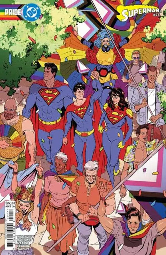 Superman #27 Cover E Rachel Stott DC Pride Card Stock Variant - DC Card Single