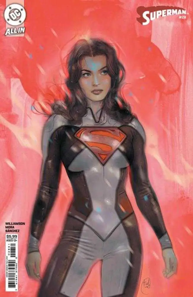 Comic book featuring a female character in a Supergirl-style suit, Tula Lotay card stock variant