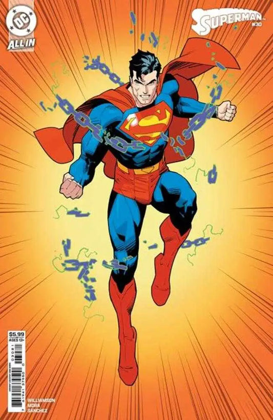 Superman #30 Cover H Dan Mora Corner Box Card Stock Variant - Comic Book