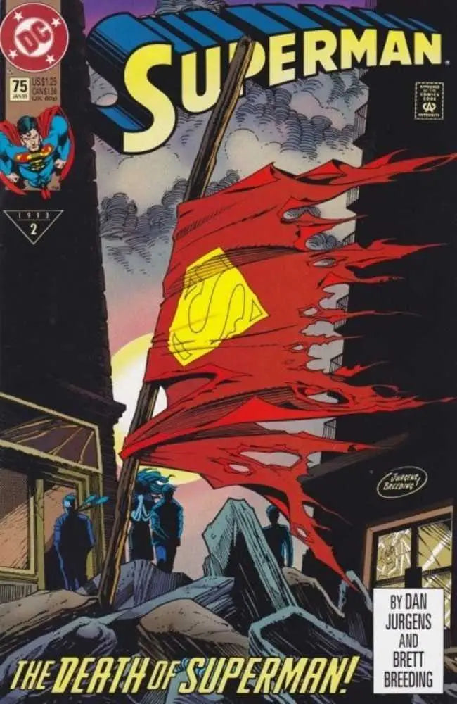 Superman #75 Facsimile Edition Cover B Dan Jurgens Foil Variant - Back Issues