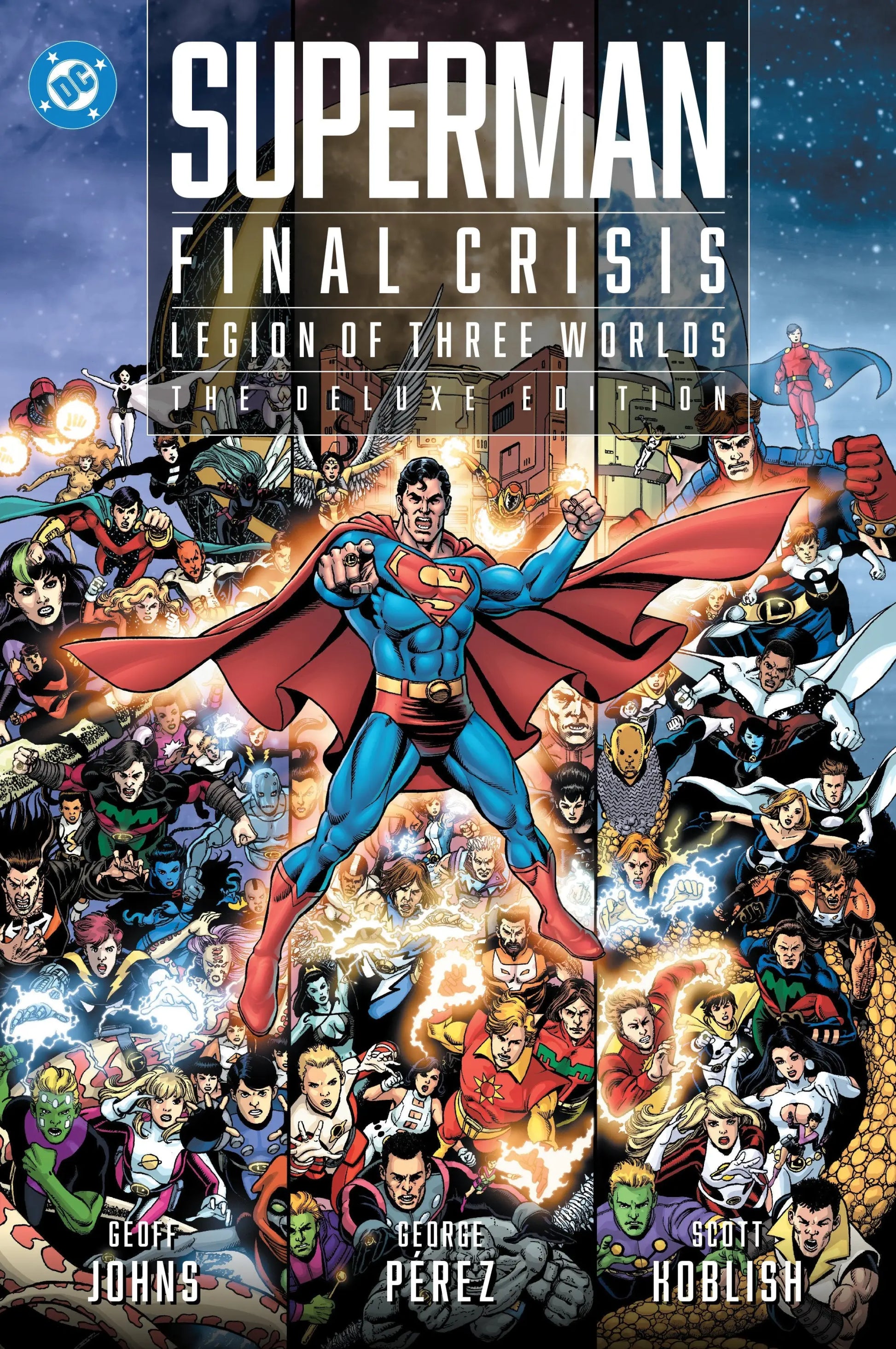Superman comic book cover featuring Time Trapper from Final Crisis Legion Of Three Worlds HC