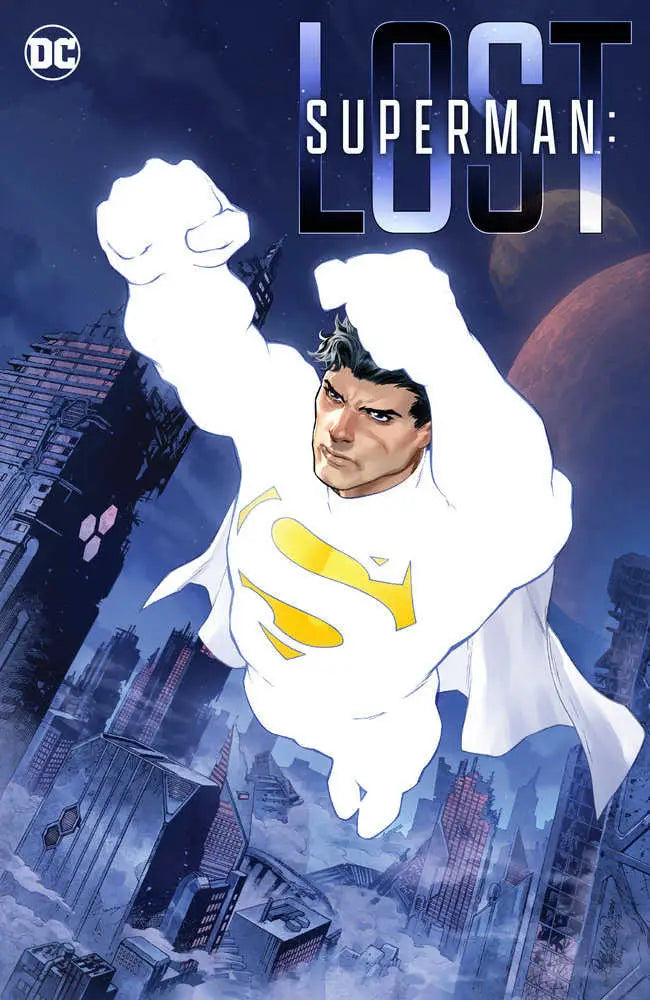 Superman Lost TPB comic book cover showcasing Justice League mission and 20-year odyssey