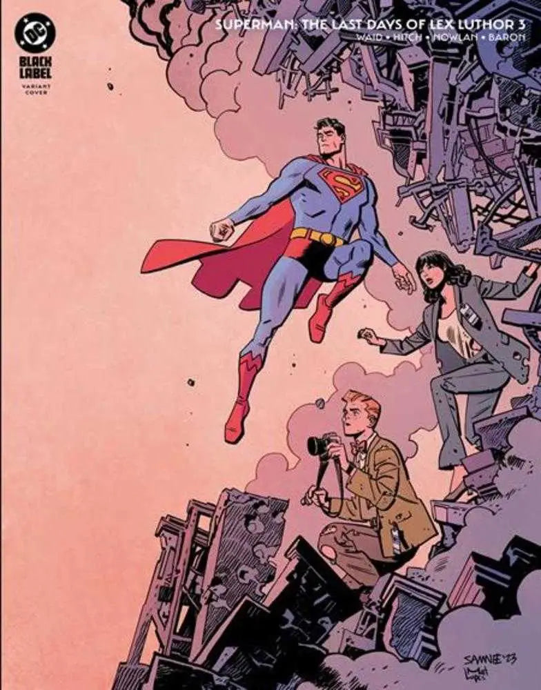 Superman comic book cover featuring Lex Luthor and Chris Samnee Cover B variant