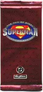 Superman The Man of Steel Platinum Widevision Factory Sealed Trading Card Pack - Non-Sport Sealed