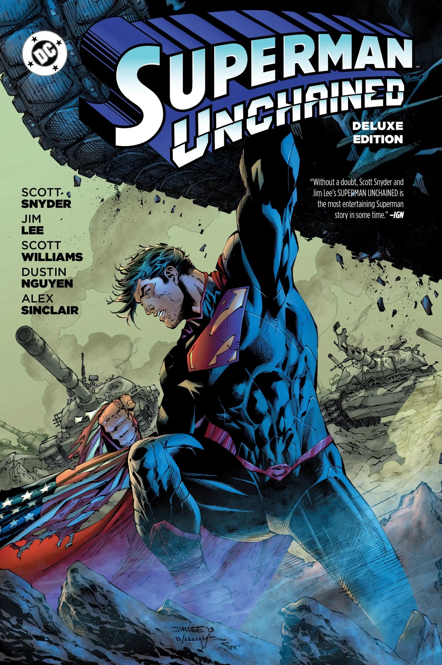 Superman Unchained comic book by writer Scott Snyder and artist Jim Lee, Deluxe Edition