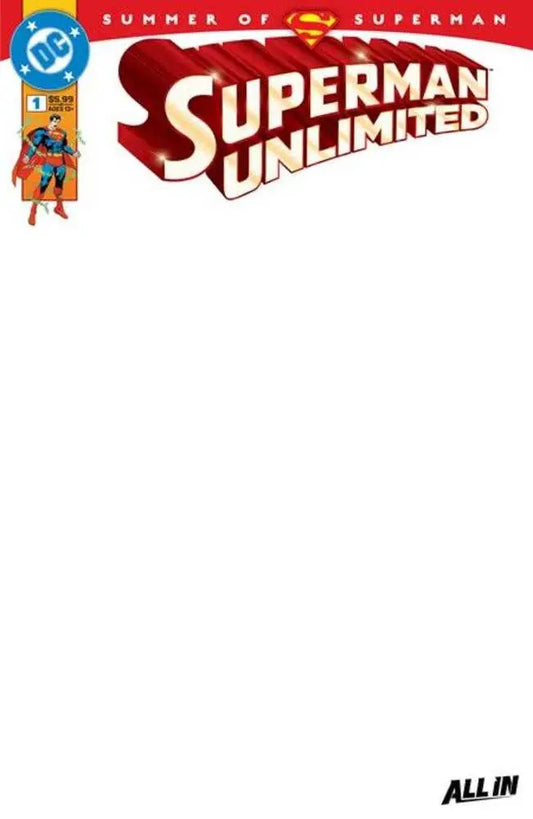 Superman Unlimited #1 Cover I Blank Card Stock Variant - DC Card Single