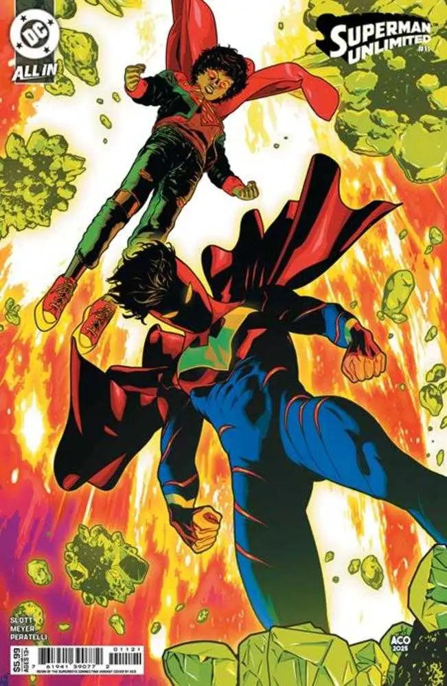 Superman Unlimited #11 Cover G Aco Reign Of The Superboys Connecting Card Stock Variant - Comic Book
