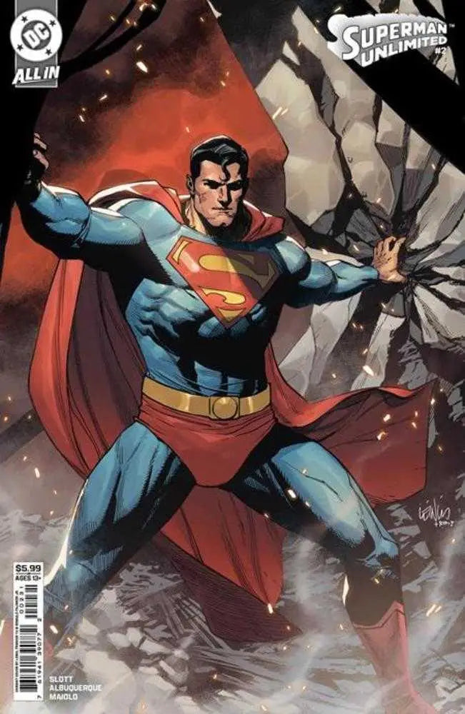 Superman Unlimited #2 Cover B Leinil Francis Yu card stock variant comic book cover