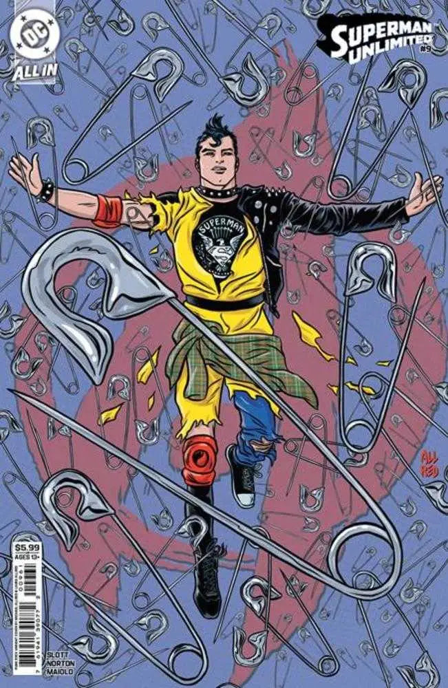 Superman Unlimited #9 Cover F Michael Allred Punk Rock Card Stock Variant - Back Issues