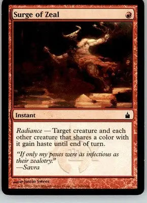 Surge of Zeal - Ravnica: City of Guilds - 146 - MP Magic: The Gathering - Magic Card Single