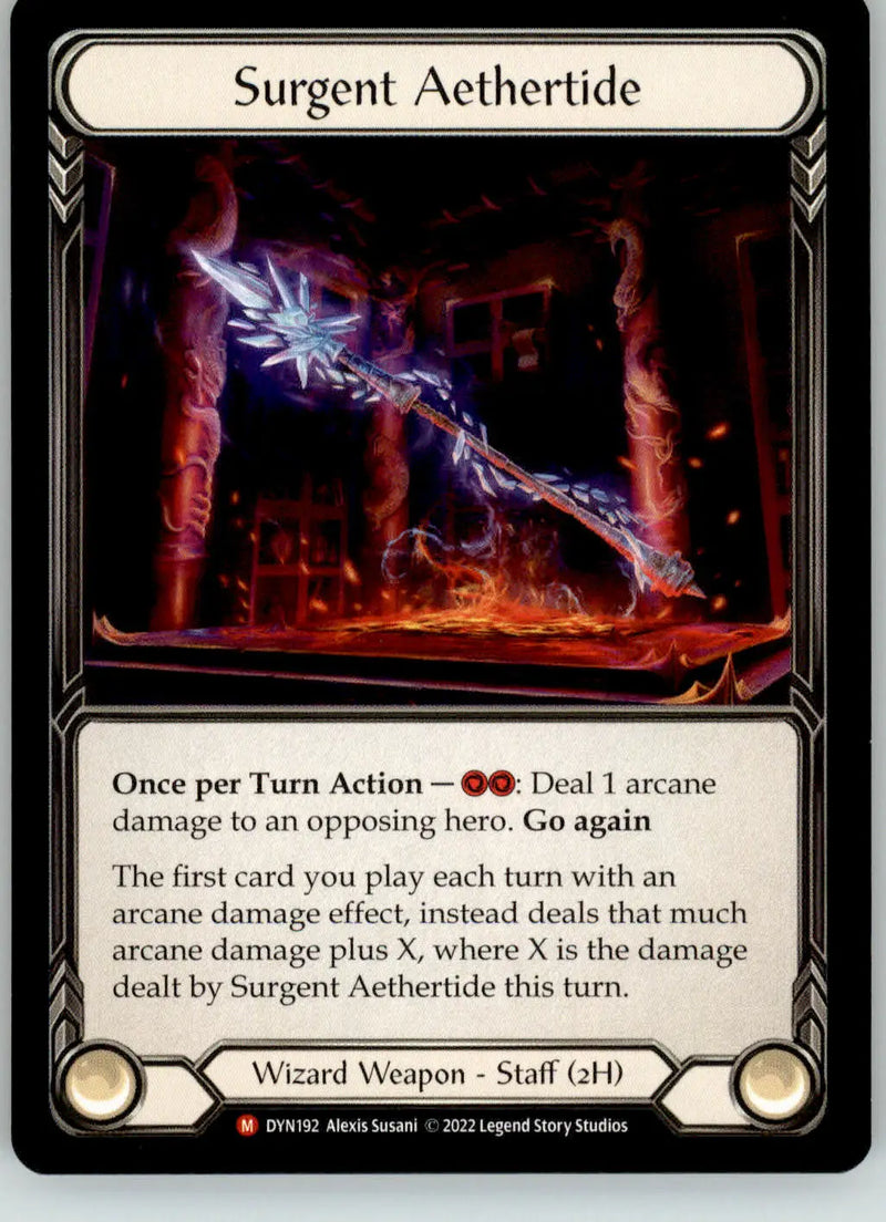 Surgent Aethertide - Dynasty - DYN192 - NM Flesh and Blood - TCG Card Single