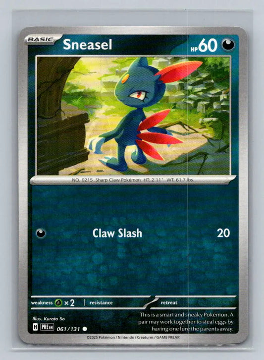 SV: Prismatic Evolutions #061/131 Sneasel - Pokémon Card Single