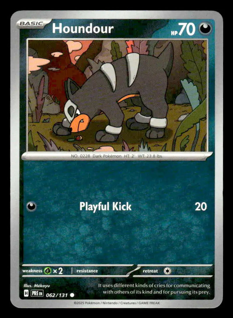SV: Prismatic Evolutions #062/131 Houndour Common - Pokémon Card Single
