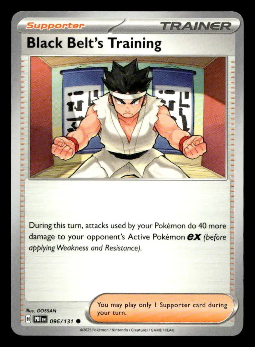 SV: Prismatic Evolutions #096/131 Black Belt’s Training Common NM - Other