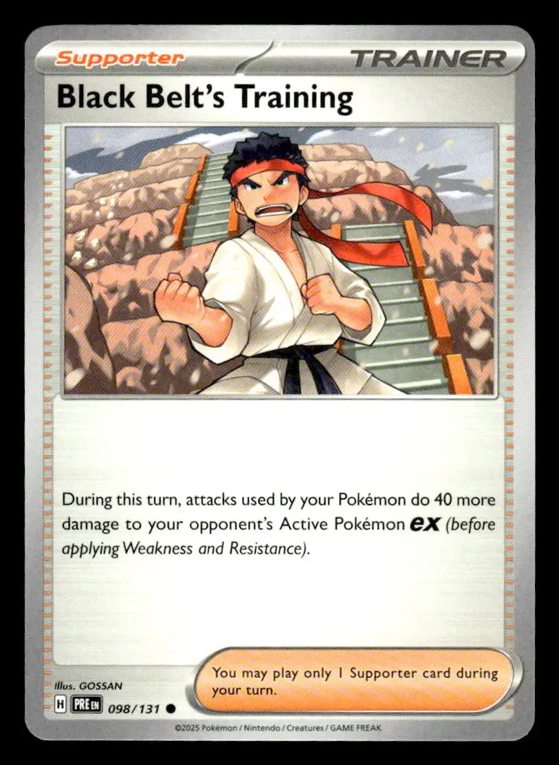 SV: Prismatic Evolutions #098/131 Black Belt’s Training Common - Other