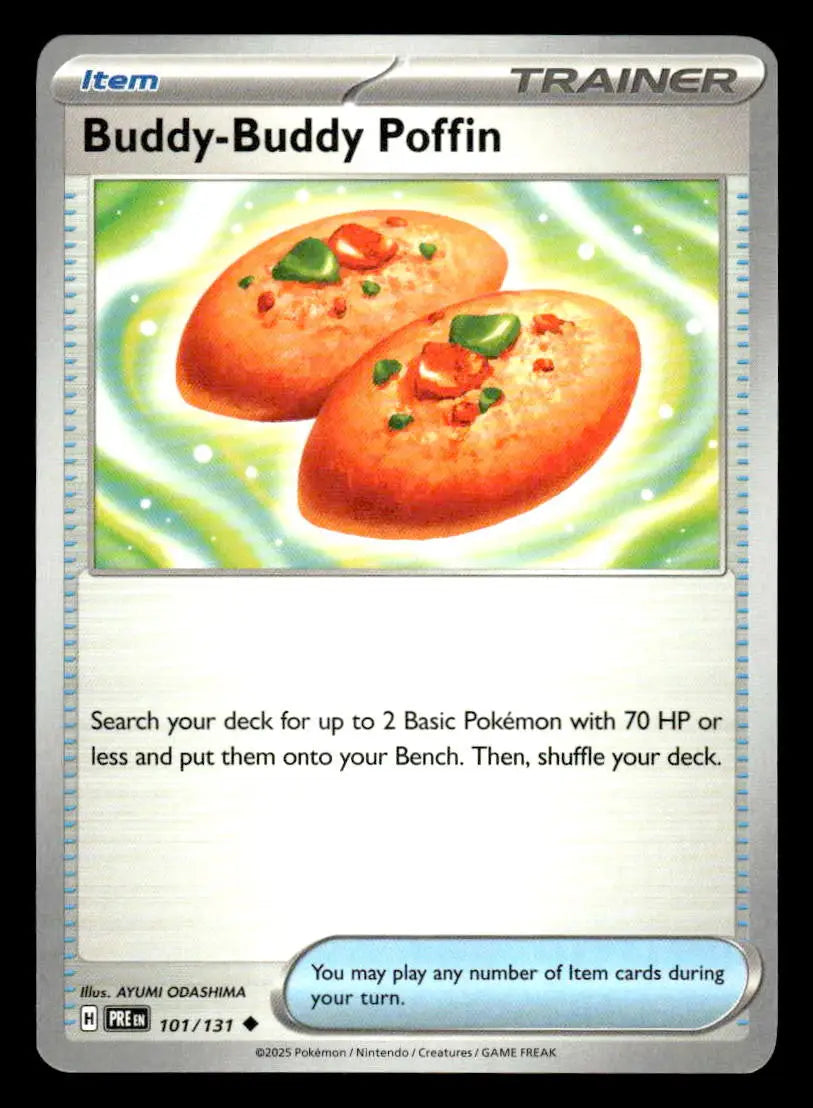 SV: Prismatic Evolutions #101/131 Buddy-Buddy Poffin Uncommon - Pokémon Card Single