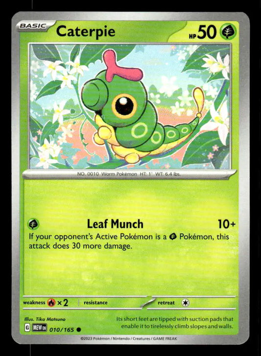 SV: Scarlet & Violet 151 #010/165 Caterpie NM - Pokémon Card Single
