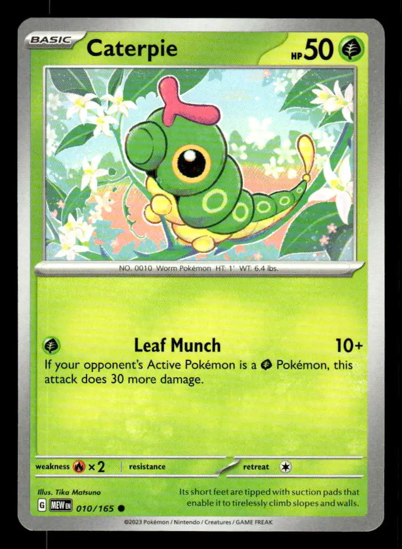 SV: Scarlet & Violet 151 #010/165 Caterpie NM - Pokémon Card Single