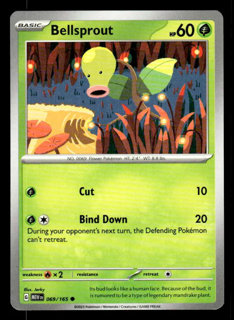 SV: Scarlet & Violet 151 #069/165 Bellsprout NM - Pokémon Card Single