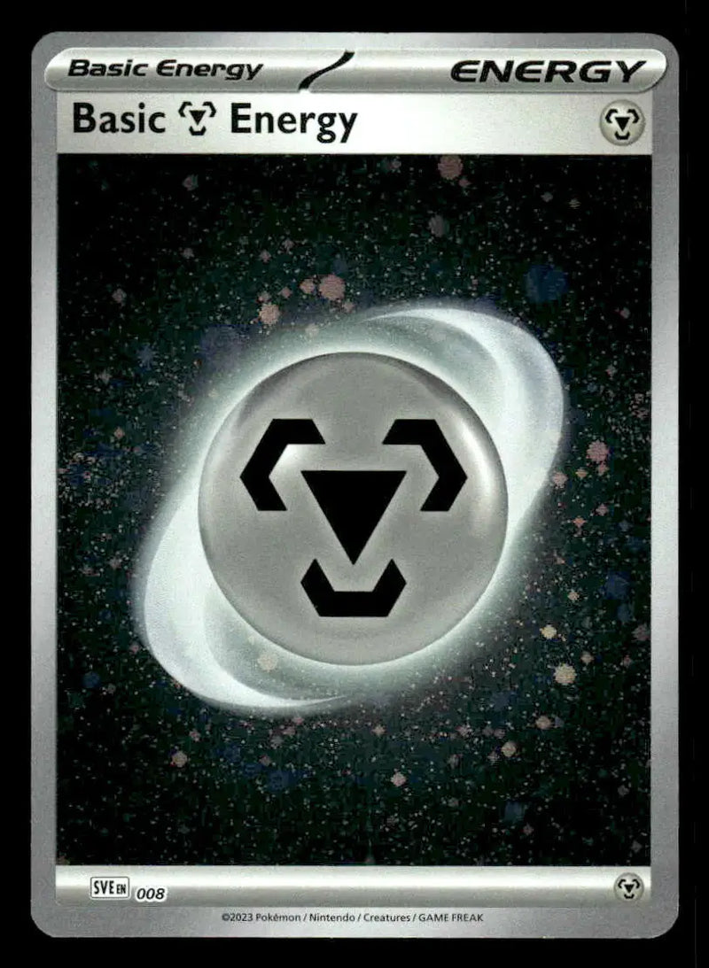 SV01: Scarlet & Violet Base Set #008 Basic Metal Energy (Cosmos Holo) NM - Pokémon Card Single