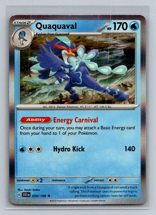 SV01: Scarlet & Violet Base Set #054/198 Quaquaval - Pokémon Card Single