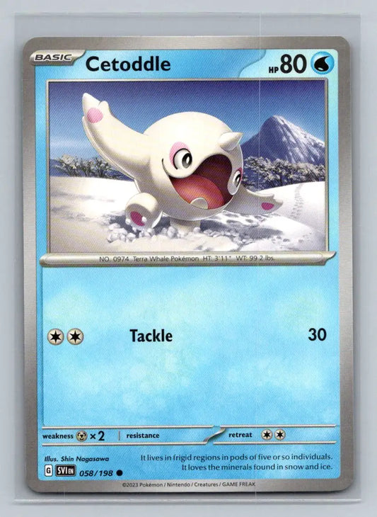 SV01: Scarlet & Violet Base Set #058/198 Cetoddle - Pokémon Card Single