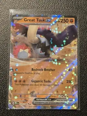 SV01: Scarlet & Violet Base Set #123/198 Great Tusk ex - Pokémon Card Single