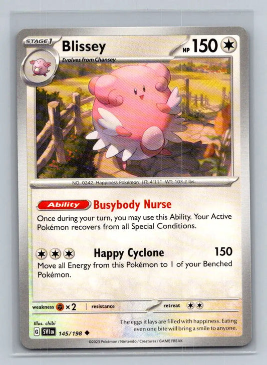 SV01: Scarlet & Violet Base Set #145/198 Blissey - Pokémon Card Single