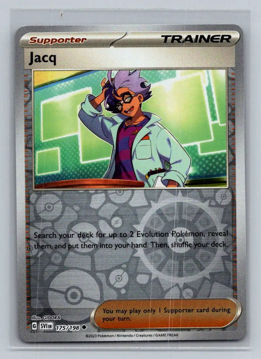 SV01: Scarlet & Violet Base Set #175/198 Jacq Reverse Holo - Pokémon Card Single