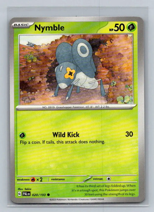 SV02: Paldea Evolved #020/193 Nymble - Pokémon Card Single