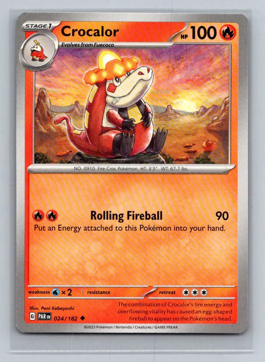 SV04: Paradox Rift #024/182 Crocalor - Pokémon Card Single