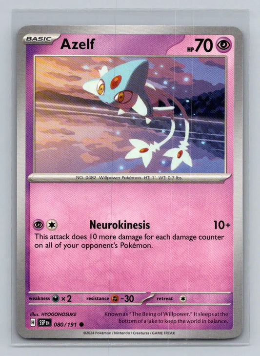 SV08: Surging Sparks #080/191 Azelf - Pokémon Card Single