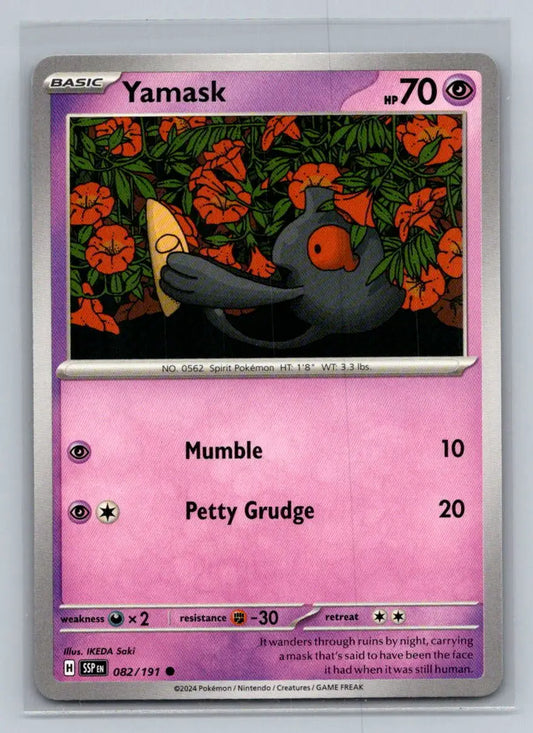 SV08: Surging Sparks #082/191 Yamask - Pokémon Card Single