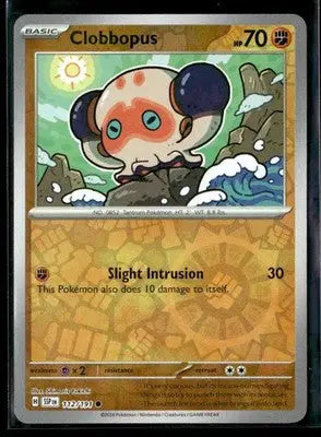 SV08: Surging Sparks Clobbopus Reverse Holo Common #112/191 Near Mint or Better - Pokémon Card Single
