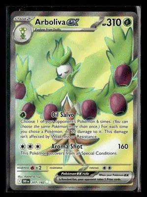 SV10: Destined Rivals Arboliva ex Ultra Rare #207/182 Near Mint or Better - Pokémon Card Single